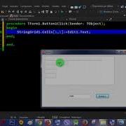 Delphi 20 StringGrid 3 Add Text In Cells