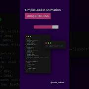 Simple Loader Animation Using HTML And CSS