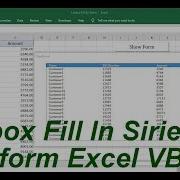 Listbox Fill In Series Useform Excel VBA