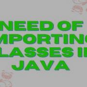 Importing Classes In Java Program Import Statement Java Core Java BhargaviRoyal