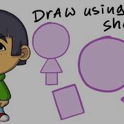 Using Shapes To Draw A Character
