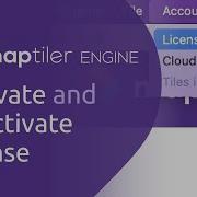 Activate And Deactivate Licence MapTiler Engine