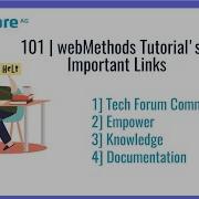 01 WebMethods Chapter 1 Let S Start Learning WebMethods Important Links The Beginning