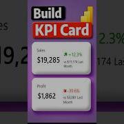 How To Create A KPI Card Visual Like This In Power BI Kpi Powerbi