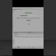Dictionary Using Python Tkinter Free Source Code Python Shorts