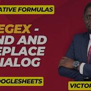 Find And Replace Dialog With REGEX In Google Sheets