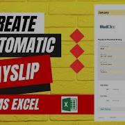 Salary Sheet In MS Excel Automatic Payslip In Excel Payroll Management System