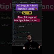 Day15 Full Stack Interview Does C Support Multiple Inheritance Shorts Coding Csharp