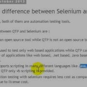 Difference Between Selenium And UFT QTP