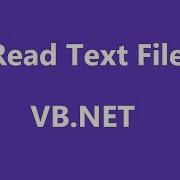 VB Net Read Text File