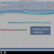 MATRIX MULTIPLICATION IN JAVA