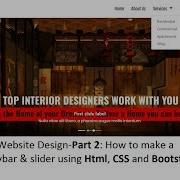Website Design Part 2 How To Make Navbar Slider Using Html CSS And Bootstrap