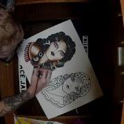 Tattoo Flash Painting Girl Head Part 2