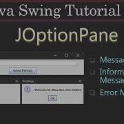 Display Message Box Using JOptionPane Java Swing Tutorials 07