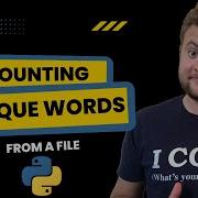 How To Count Unique Words From A Text File In Python