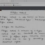 A Buffer Method