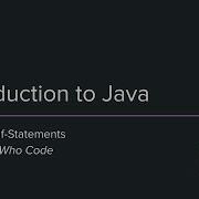 Java Lesson 2 If Statements