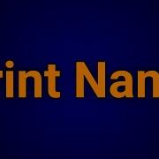 Write A Java Program To Print Your Name