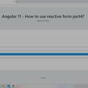Angular 11 How To Use Reactive Form Part4 Reset Form
