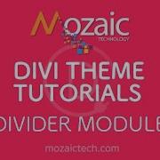 Divi Visual Builder Divider Module