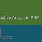 Associative Arrays In PHP