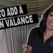 REVEAL How To Add A Backdrop Valance Using Sequin Fabric Premium Draping Tips