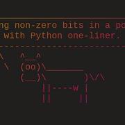 Counting Non Zero Bits In A Positive Number With A Python One Liner