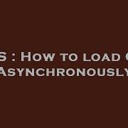 CSS How To Load CSS Asynchronously