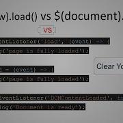 Document Ready Vs Window Onload In Jquery How To Write Document Ready In Vanilla JavaScript