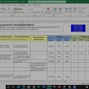Requirements Traceability Matrix Template