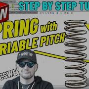 SOLIDWORKS Compression Spring With Flat Ends Using Variable Pitch