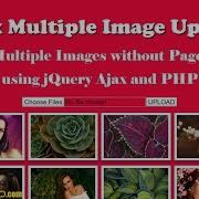 Upload Multiple Images Using JQuery Ajax And PHP