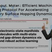 Npj Comput Mater Efficient ML Protocol For Accelerating Trajectory Surface Hopping Dynamics