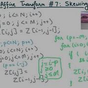 Compiler Design Module 156 Affine Transform 7 Loop Skewing