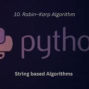 10 Rabin Karp Algorithm In Python