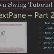 JTextPane StyleConstants SimpleAttributeSet Part 2 3 Java Swing Tutorial 16