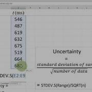How Do I Calculate Uncertainty Of Random Data Using Excel