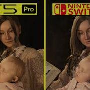 Сравнение графики Resident Evil Village Cloud Version на Switch 2 и PS5 Pro