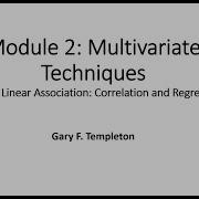 Multivariate Techniques