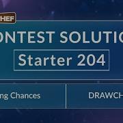 Drawing Chances DRAWCH Starter 204 CodeChef Official Solution