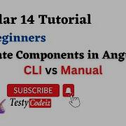 Angular 14 Tutorial For Beginner Create Component Using Angular CLI And Manual TestyCodeiz Angular