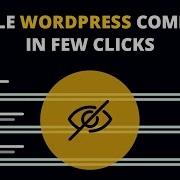 How To Turn Off Or Disable Comments In WordPress Posts Pages And Any Types With Clearfy Plugin