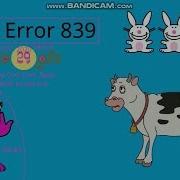Cow Error 839 Leap Cow Error Again