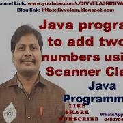 Java Program To Add Two Numbers With User Input Scanner Class Java Program To Add Two Numbers