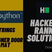 Python Strings Designer Door Mat