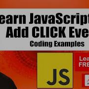 Learn Click Events Element Interaction JavaScript DOM Lesson 5 Coding Examples