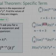 Binomial Theorem Finding A Specific Term