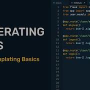 Flask Templating Basics Generating URLs