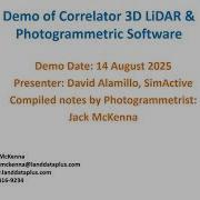 Correlator3D LiDAR And Photogrammetry