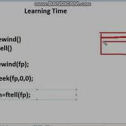 Rewind And Ftell Function In C Language Rewind In C Ftell In C Program